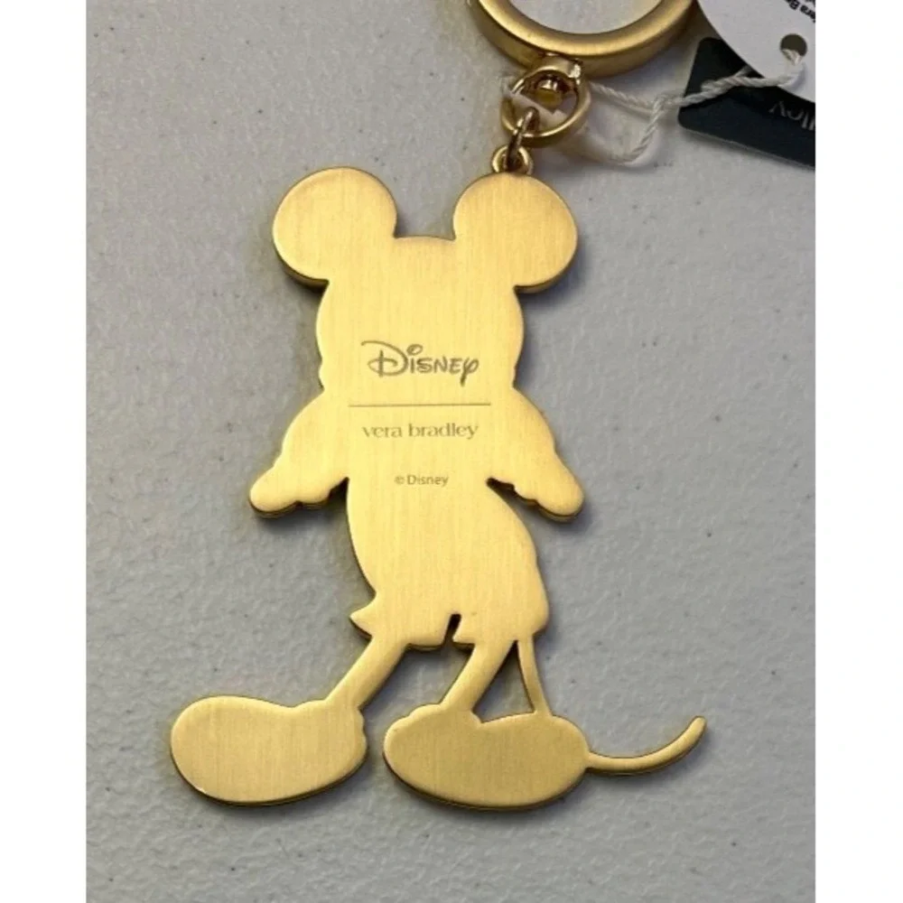 Vera Bradley Disney Silly Mickey Keychain Bag Charm NWT 2024 LE Enamel Collector